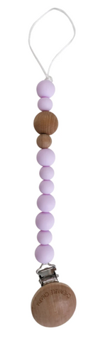 Chewable Charm Petite Pacifier Clip- Lavender