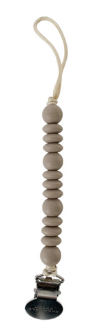 Chewable Charm Grace Pacifier Clip- Shadow Grey
