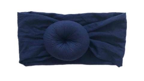 Navy Knot Headband