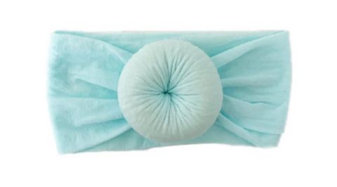 Sky Blue Knot Headband