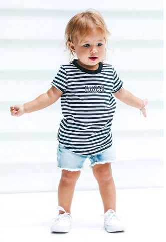 Beau Hudson Tee- BHDSN Stripe- FINAL SALE
