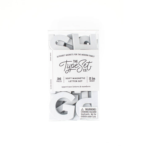 2" 36pc White Magnetic Letters