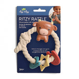 Ritzy Rattle™ Highland Cow  Silicone Teether Rattles