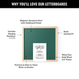 15x15 Green Magnetic Chalkboard