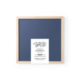15x15 Navy Blue Magnetic Chalkboard