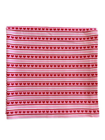 Valentine Stripe / Organic Swaddle