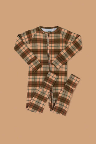 HARVEST TARTAN DREAM ROMPER