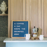 15x15 Navy Blue Magnetic Chalkboard