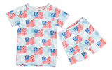 Lincoln Two Piece Shorts Pajama Set