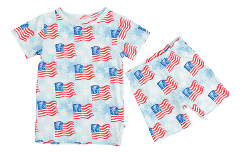 Lincoln Two Piece Shorts Pajama Set