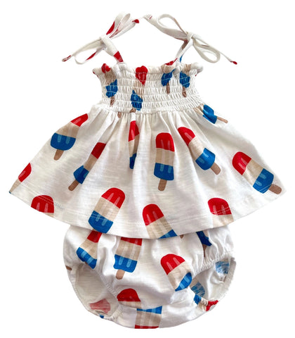 Popsicles / Organic Smocked Set