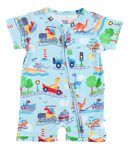 Ziggy Zip Shortie Romper