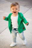 Beau Hudson Signature Cardigan- Grass Green