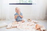 Copper Pearl Three Layer Quilt in Caroline