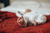 Copper Pearl Knit Swaddle Blanket- Rust