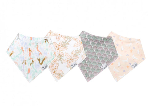 Copper Pearl Single Bandana Bib- Coral (new style)