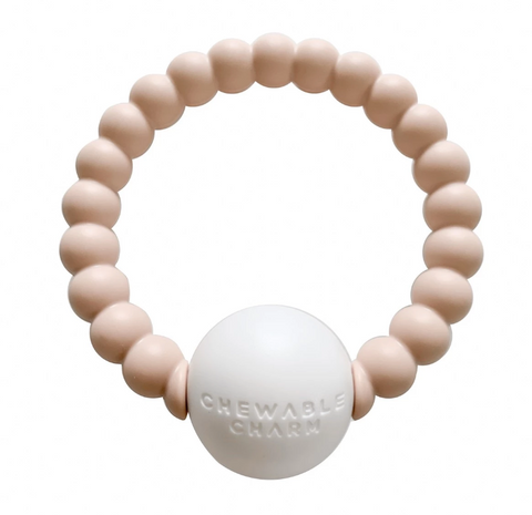Teether Toy Rattle- Blush