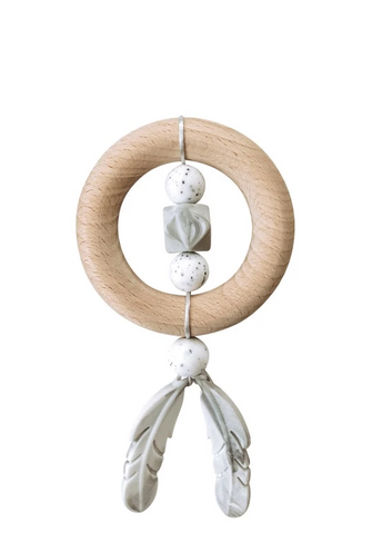 Dreamcatcher Silicone + Wood Teether - Moonstone