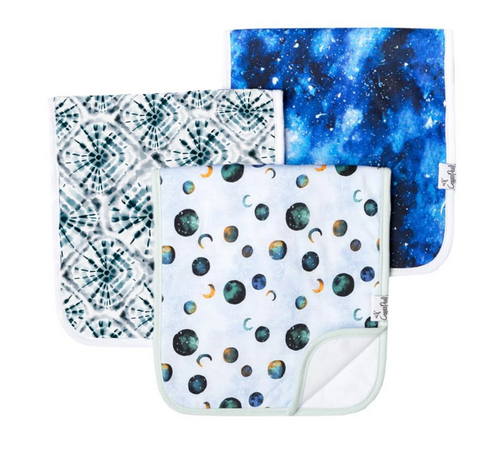 Copper Pearl Single Burp Cloth- Galaxy