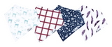 Copper Pearl Single Bandana Bib- Fawn