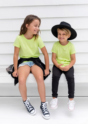 Beau Hudson Tee- Electric Yellow- FINAL SALE