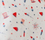 Copper Pearl Single Burp Cloth- Patriot