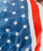Copper Pearl Single Burp Cloth- Patriot