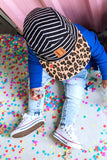 Beau Hudson Stripes and Leopard Cap