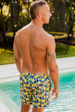 Beau Hudson Men's Swim Trunks- Lemon Spritz